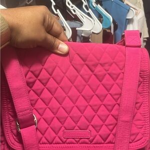 Vera Bradley Fuchsia Quilted Crossbody Bag